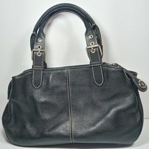 Dooney & Bourke Black Leather Satchel Handbag